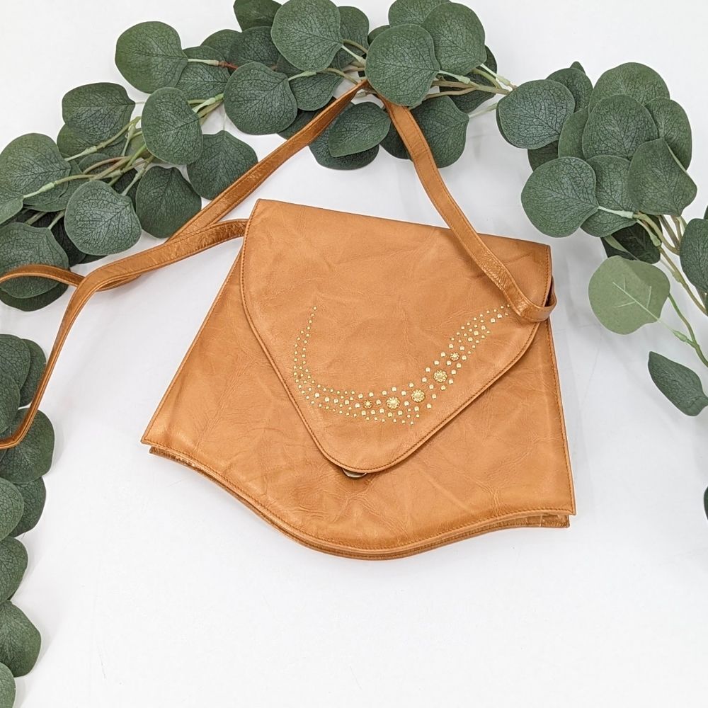 Brian Jeffrey Vintage Made in Spain Crystal Embellished Crossbody Shoulder Purse